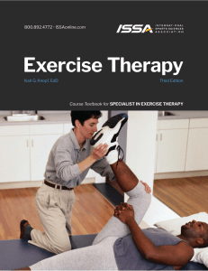 Exercise Therapy Chapter 1