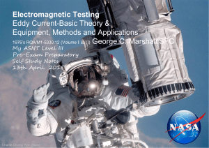 Electromagnetic testing eddy current equ