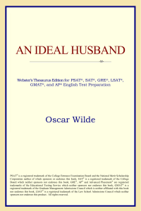 An Ideal Husband (Websters Thesaurus Edition) by 