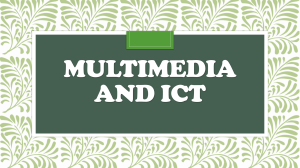 1. Multimedia and ICT FOR gc