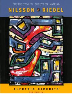 James W. Nilsson and Susan A. Riedel - Electric Circuits - Instructor's Solutions Manual (c2011, Pearson Education) - libgen.lc