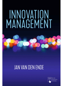 Jan van den Ende - Innovation Management-Red Globe Press (2021)