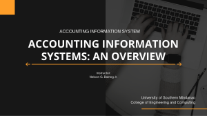 ACCOUNTING INFORMATION SYSTEM