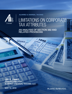PLI -Tax Section 382 White Paper