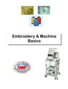 Embroidery & Machine Basics
