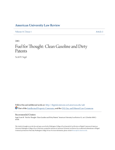 American University Law Review Fuel For Thought Clean Gasoline And  Dirty Patents
