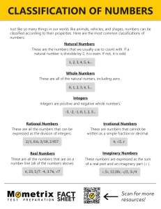 Classification-of-Numbers-Fact-Sheet