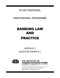 9.1 Banking Law -Professional