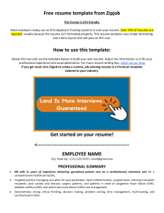 free-resume-template-from-zipjob