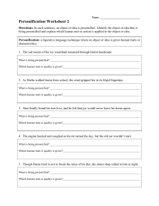 personification-worksheet