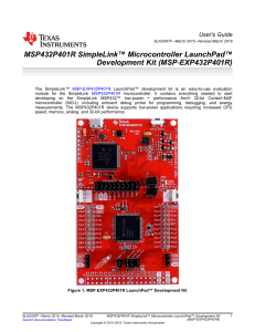 MSP432 LaunchPad User Guide