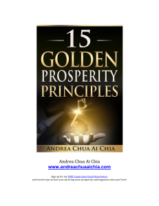 15 Golden Prosperity Principles