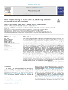 Wide-scope screening of pharmaceuticals, illicit drugs and their metabolites in the Amazon River