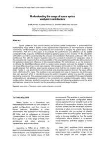 Space Syntax Analysis in Architecture