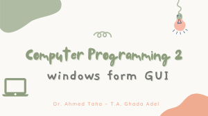 SET122 - Computer Programming II lab - windows form GUI (2)