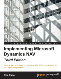 Implementing Microsoft Dynamics NAV