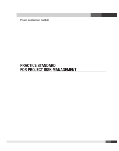 Project Risk Management Practice Standard