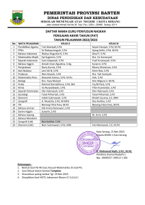 Penyusun Naskah Soal PAS GENAP