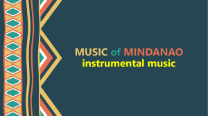MUSIC of MINDANAO