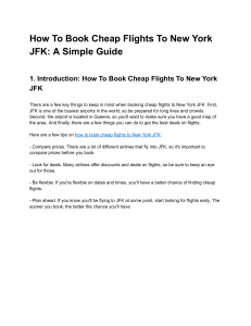 How To Book Cheap Flights To New York JFK  A Simple Guide
