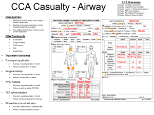 CCA Casualty Instructor Card