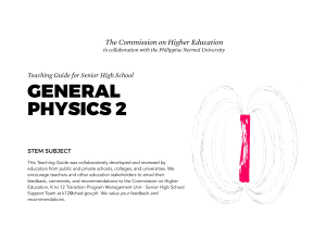 General Physics 2 Teaching Guide