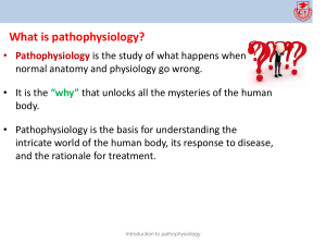 Introduction to Pathophysiology