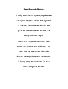 Dear Heavenly Mother
