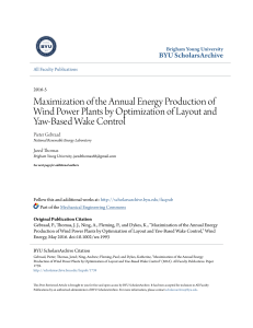 7 Maximization of the Annual Energy Production of Wind Power Plants by Optimization of Layout and Yaw-Based Wake Control