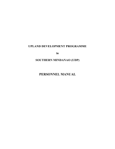 50 UDP Personnel Manual