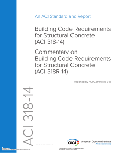 ACI 318-14 Structural Concrete Building Code & Commentary