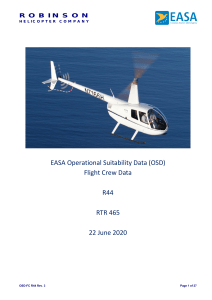 EASA Operational Suitability Data (OSD) Flight Crew Data R44  rev3