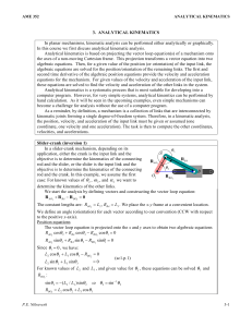 3 Analytical kinematics