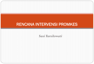 Rencana Intervensi Promkes: Strategi & Analisis