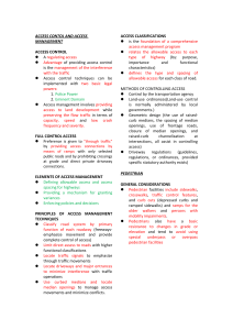 ACCESS CONTOL AND ACCESS MANAGEMENT