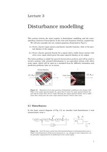 Disturbance Modelling