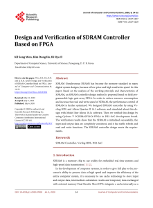 Design and Verification of SDRAM Controller Based 