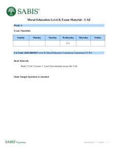 2223 Level K Moral Education Exam Related Materials T3 W4