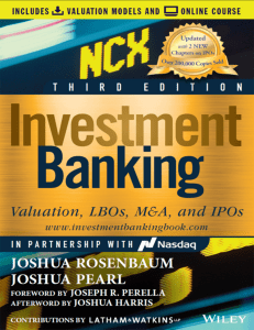  OceanofPDF.com Investment Banking Includes Valuation Mo - Joshua Harris