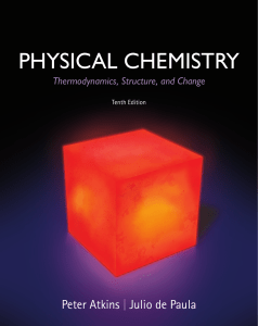 Physical Chemistry Thermodynamics, Structu - Peter Atkins, Julio de Paula