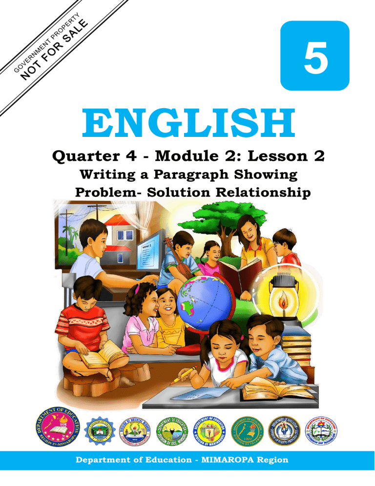Eng5 Q4 M2 L2 Writing Paragraph Problem Solution