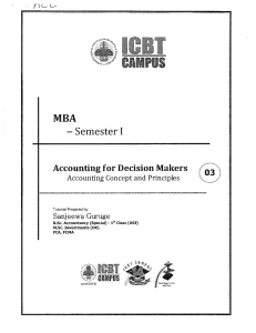 Accounting for Decision Makers ( Accounting Concept and Principles 3 )