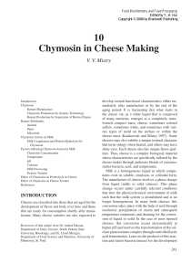chymosin in cheese making