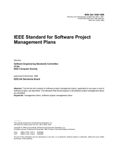 IEEE Standard for Software Project Management PlansFile