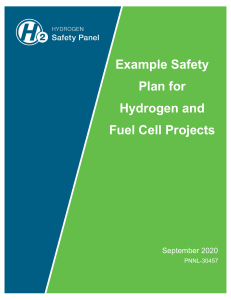 Safety plan for hydrogen 