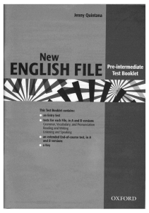 New English File Upper Intermediate Test