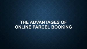 The Advantages of Online Parcel Booking