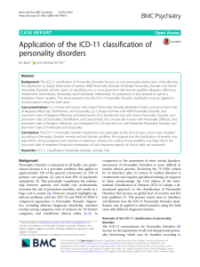 BACHFIRST2018ICD11CLASSIFICATION