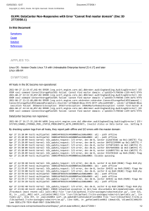 Document 2772938.1-Cannot find master domain