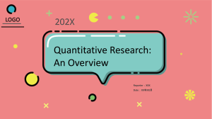2.1 Introduction to Quantitative Research (1)
